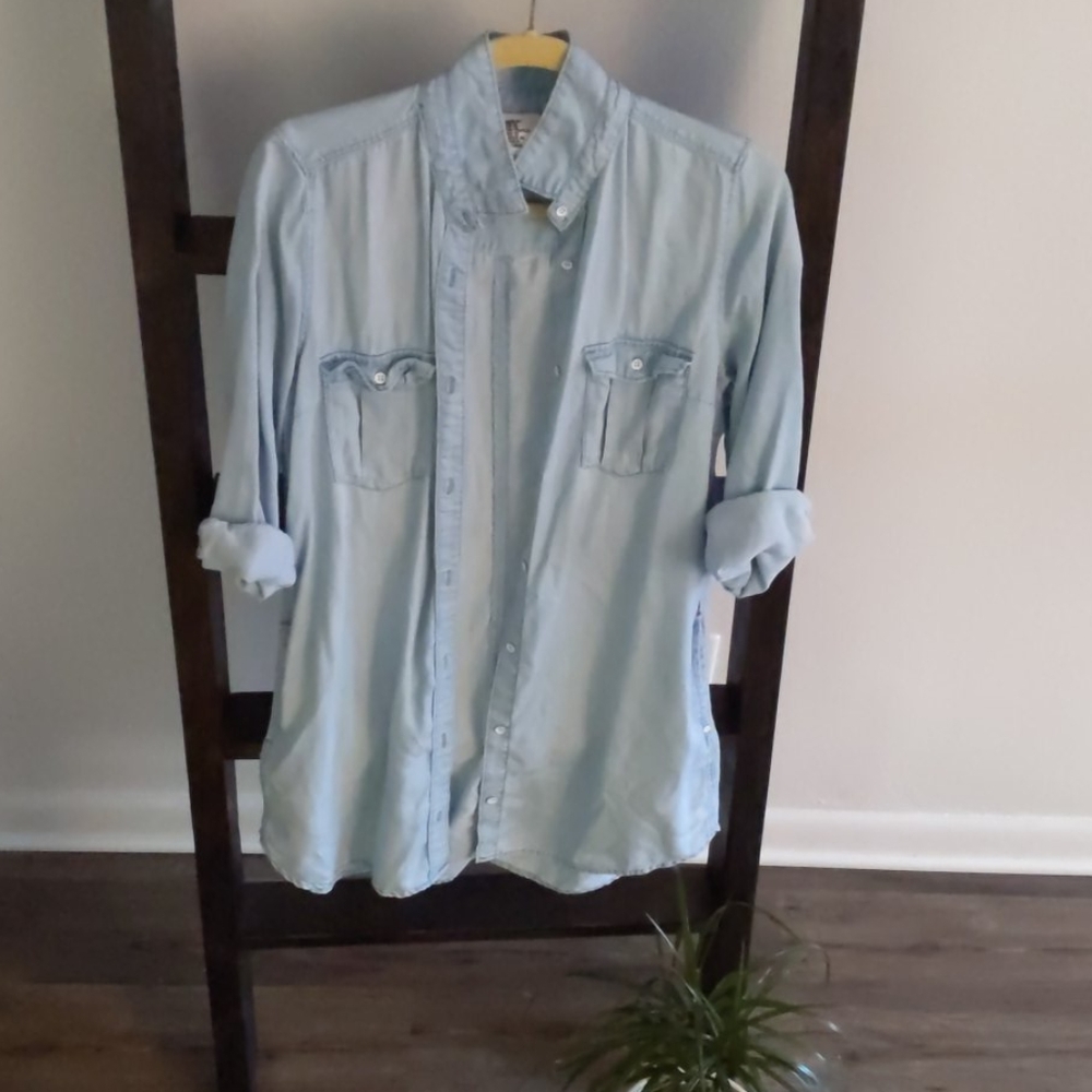 3/4 Sleeve Jean Dress or Cover Up